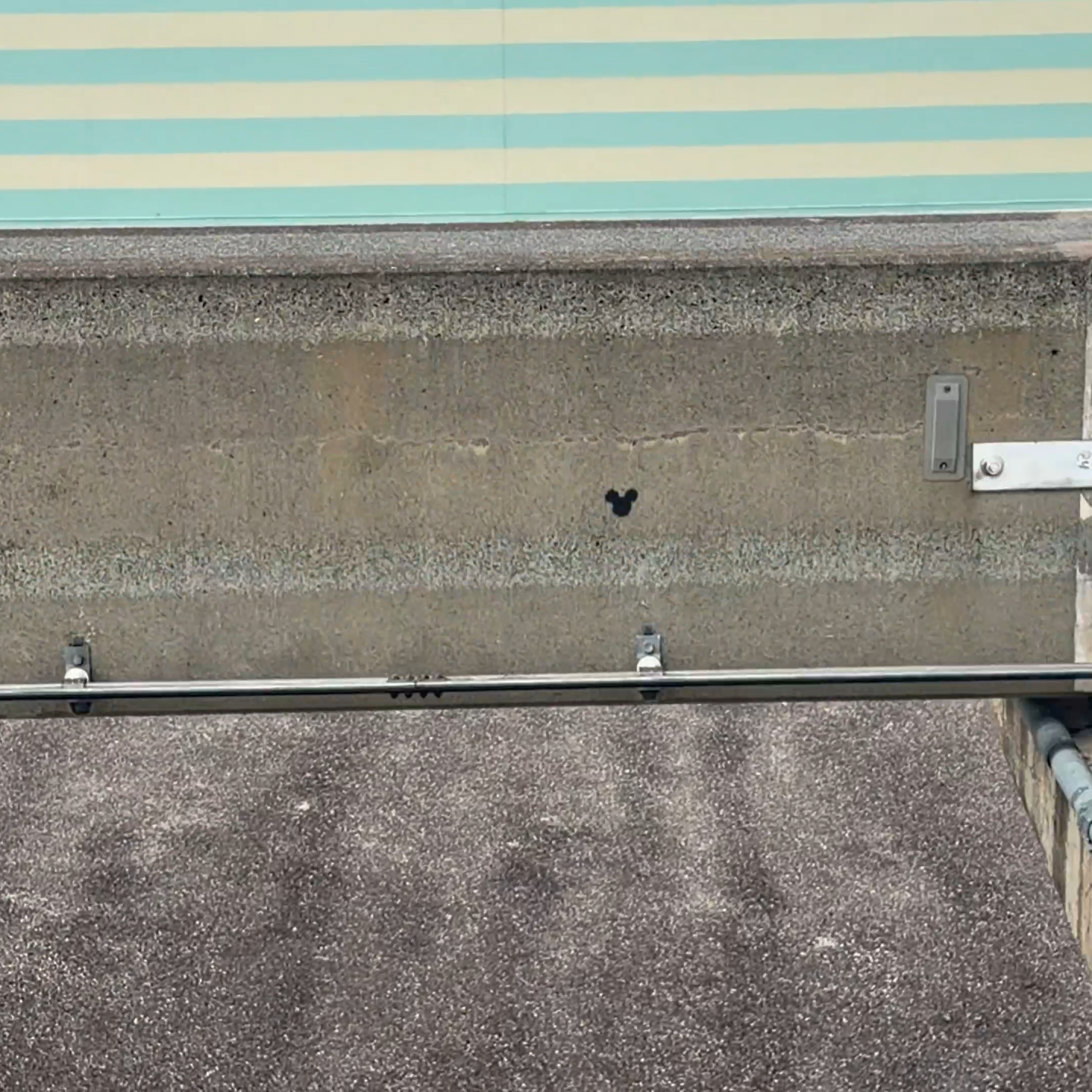 Disney's Contemporary Resort Hidden Mickey on Resort Monorail beam